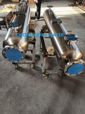 Scambiatore di calore farmaceutico 316L con doppia piastra tubiera Scambiatore a piastra tubiera fissa DTS