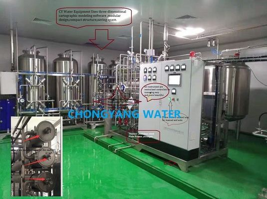 Sistema di filtraggio dell'acqua del Ro dell'impianto per il trattamento delle acque deionizzato CEDI nell'industria farmaceutica