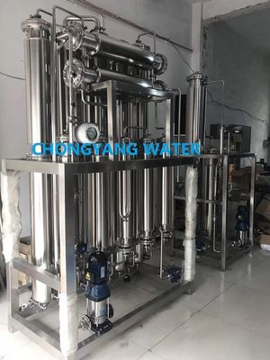 Unità di distillazione dell'acqua per distillazione a più colonne ISO GMP per iniezione di acqua