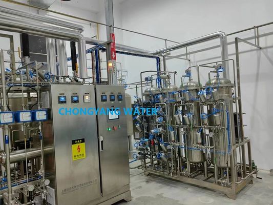 Sistema di distribuzione dell'acqua purificata ad anello pressurizzato per sistema di iniezione