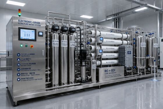 Impianto industriale di riparazione dell'acqua per l'elettrodeionizzazione