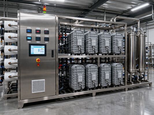 Impianto industriale di riparazione dell'acqua per l'elettrodeionizzazione