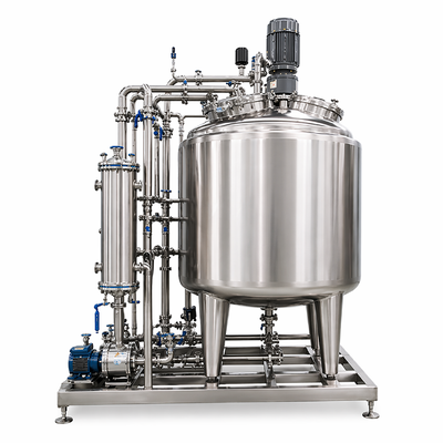 Sterile Solution Preparation System 2000L with SS316L Vessel (Sanitary Design, Temperature Control)