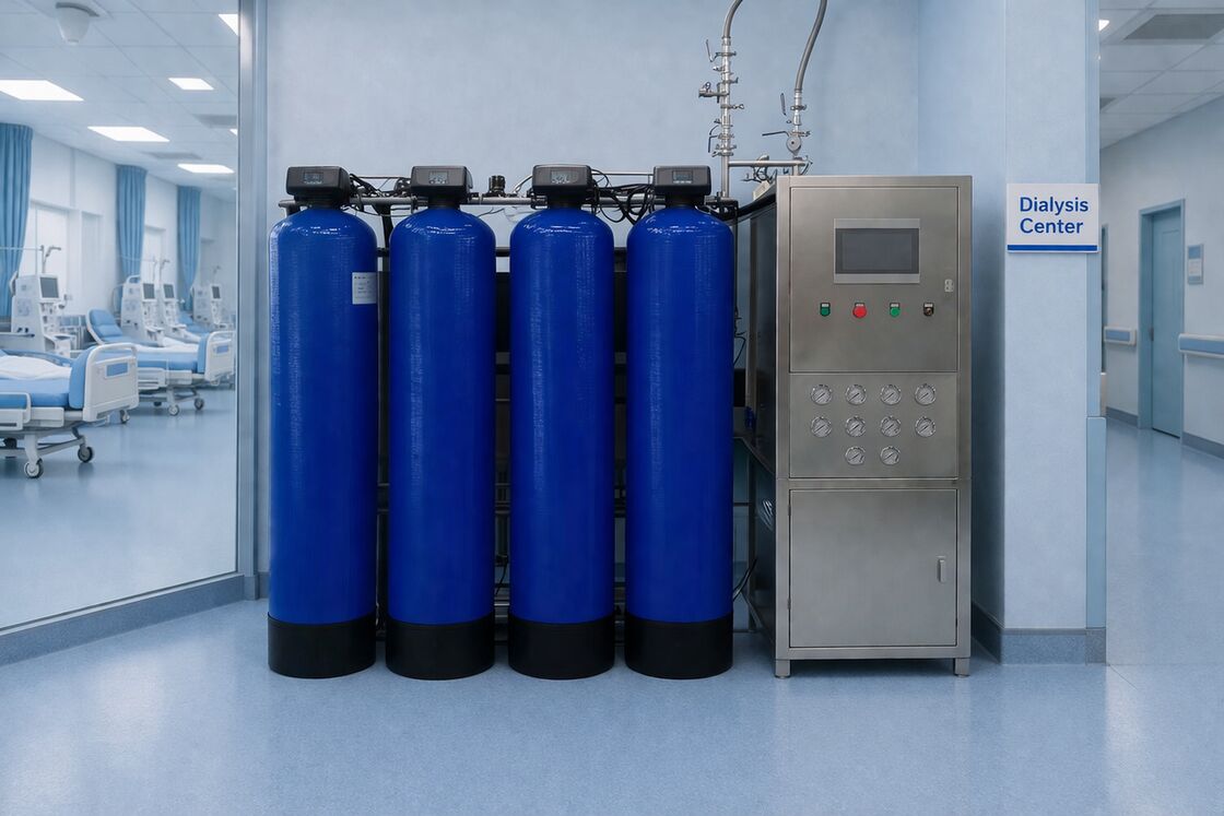 Tecnologia medica di filtrazione dell'acqua dei sistemi di depurazione dell'acqua del RO EDI per 100LPH medico